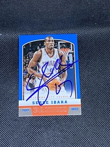 Serge Ibaka Oklahoma City Thunder 2012-13 Panini Signed Auto #150 ~ COA - Picture 1 of 3