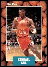 1990-91 Star Pics Kendall Gill Illinois Fighting Illini #45