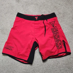 Throwdown x UFC Gym Men’s MMA Board Shorts in Red with Black Trim, Size 32 - Picture 1 of 10