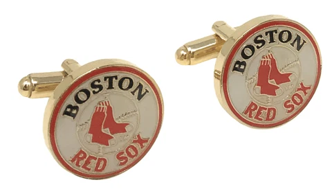 Boston Red Sox Gold Plated Cufflinks Cover