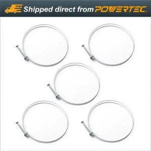 POWERTEC 6 inch Double Wire Hose Clamps for Dust Collection-5 Pack (70218) - Picture 1 of 9
