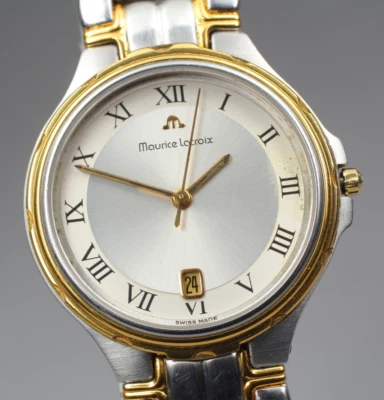 [Exc+5] Reloj Hombre Mourice Locroix 69515 Fecha Cuarzo 35mm De JAPÓN Foto 1 de 4