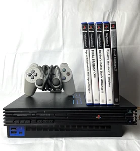 Sony PlayStation 2 | PS2 Spielekonsole - Schwarz - Bild 1 von 10