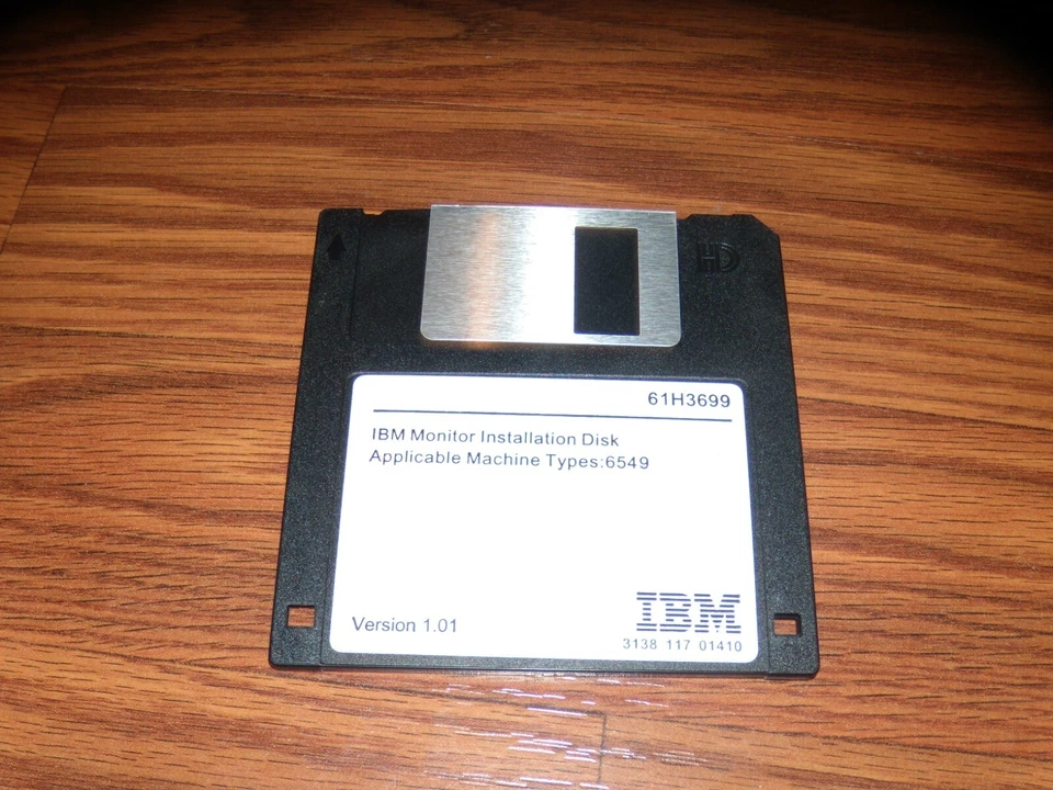 IBM Monitor Installation Disk Applicable Machine Types: 6549 3.5" disk - Tested - Image 1 of 1