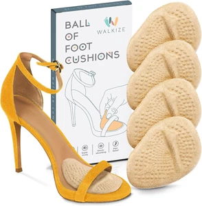  Ball of Foot Cushions and Heel Inserts for Women One Size 2 Pairs - Picture 1 of 7