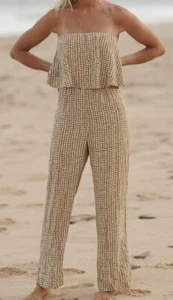 BRAND NEW LADIES RIP CURL PARADISE COVE JUMPSUIT - Foto 1 di 15