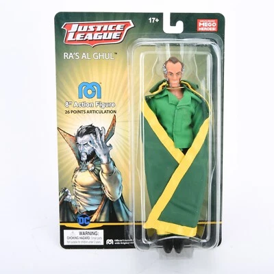 8-дюймовая экшн-фигурка Mego DC Superhero Justice League Ra's Al Ghul игрушки подарок новая - Изображение 1 из 3