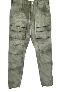 HUDSON Men's Size 28/32 Tracker Cotton Ripstop Cargo Pant Marble Army Green - Picture 1 of 15