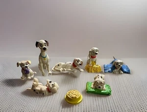Vintage Disney 101 Dalmations 7 Piece Set Toy Figures - Picture 1 of 1