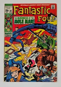 Fantastic Four #89 "La locura del hombre topo" Stan Lee Jack Kirby Marvel 1969 - Imagen 1 de 14