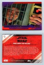 Paige Drops Payload #8 Star Wars Last Jedi Series 2 Topps Purple Parallel Card