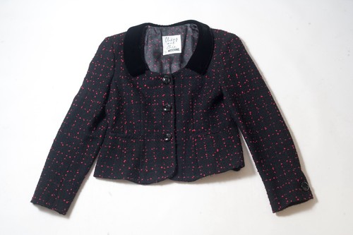 Giacca Moschino economica e chic vintage anni 90 in cashmere taglia US 12