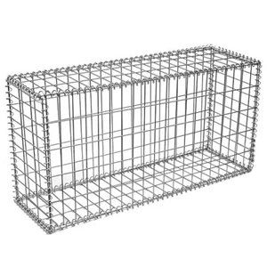4mm starke Metall Gabione 100 x 50 x 30cm Maschenweite 5x10cm Verzinkt Gabionen - Bild 1 von 10