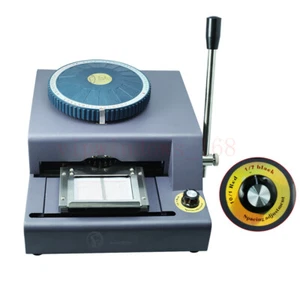 Manual Embosser Machine 72 Letter PVC VIP Card Code Printer Stamping Embossing - Picture 1 of 10