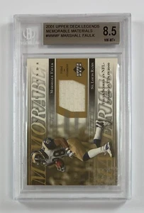 Tarjeta graduada 2001 Upper Deck Legends #MMMF Marshall Faulk BGS 8,5 casi nueva-como nueva+ GC5-9504 - Imagen 1 de 2