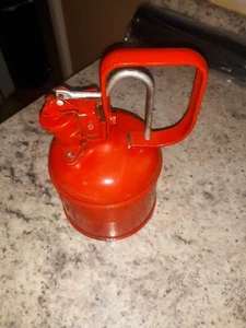 Vintage rot 1 Quart Gas Sicherheit Dose Versicherer Laboratorien geprüft - Bild 1 von 3
