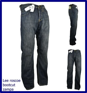 Jeans pantaloni lee uomo bootcut a zampa regular svasati gamba larga w32 w36 blu - Picture 1 of 12