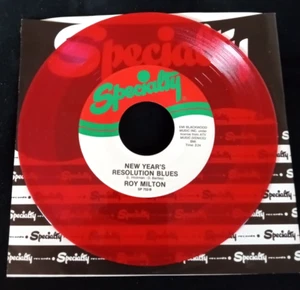 Only 1 on eBay! Red Vinyl 45~ROY MILTON~Christmas Time Blues *Unplayed* - Bild 1 von 2