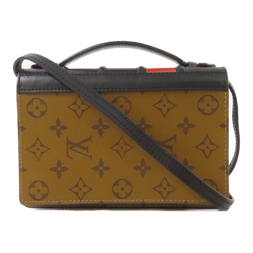 LOUIS VUITTON（LV） Borsa a tracolla LOUIS VUITTON GHW catena libro portafoglio M81830 monogramma rovescio marrone