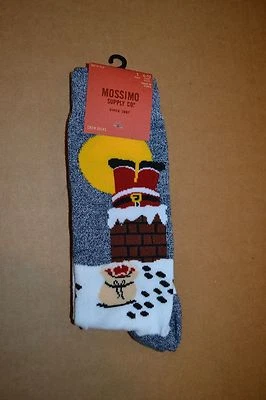Mossimo Supply Co. Calcetines para hombre "Santa atascado en la chimenea" (1 par) tallas de zapatos 6-12 Foto 1 de 4