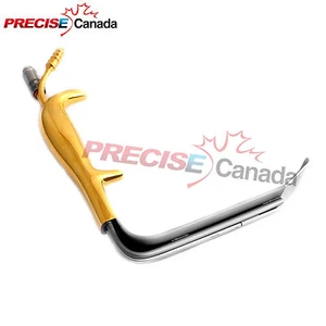 TEBBETTS STYLE ENDO BRUSTRETRAKTOR 80 MM X 16 MM, FASEROPTISCHE SAUGWANNE BST-011 - Bild 1 von 3