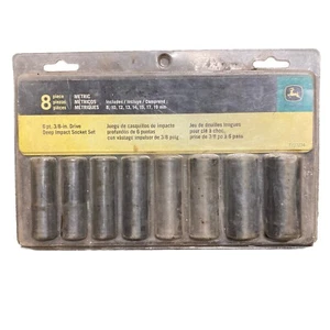 Incomplete John Deere Metric Deep Impact Socket 8 Piece Set - TY27274 Missing 2 - Picture 1 of 4
