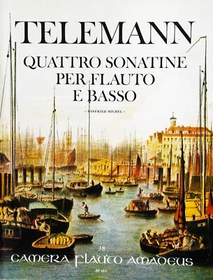 Telemann 4 Sonatas for Flute(or violin, oboe) and Basso Continuo(piano) - Image 1 of 2
