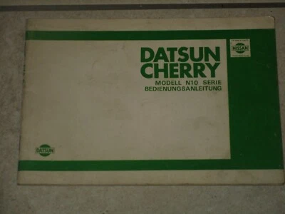 DATSUN CHERRY - NISSAN MODEL N10 SERIE BEDIENUNGSANLEITUNG- USO E MANUT 1981 - Immagine 1 di 3