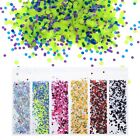Rainbow Circle Chunky Glitters Resin Epoxy Accessories Crafts Sequins Decor