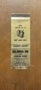 Cubierta a juego vintage lavada Columbia Inn Chinook habitación Marion Ted Rasmussen Kalama - Imagen 1 de 3