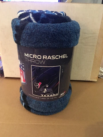 Houston Texans NFL Micro Plush Raschel Throw Blanket 50”x 60” Super soft Cover