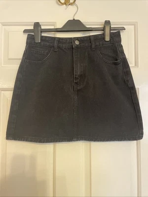 Shein Women’s Black Denim Mini Skirt Size S Excellent Condition - Image 1 of 4