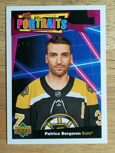 2020-21 Upper Deck UD Portraits #P4 Patrice Bergeron - Bild 1 von 2