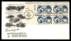 Mayfairstamps US FDC 1960 Wheels of Freedom Cars Earth First Day Cover aau_79435 - Picture 1 of 2
