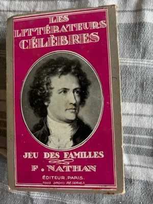 Ancien jeu de cartes des familles LES LITTERATEURS CELEBRES F.NATHAN collection - Photo 1/4