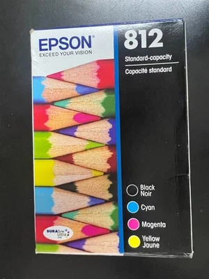 Genuine Epson T812520-S #812 CMY Ink Cartridge EXP2027+ WorkForce Pro 8852 - Image 1 of 4