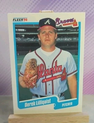 1990 Fleer: Derek Lilliquist #588 - Atlanta Braves - NM Condition - Image 1 of 2