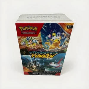 Pokémon Boosterbundle Karmesin & Purpur Stürmische Funken Deutsch Sealed NEU OVP - Bild 1 von 5