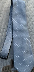 CANALI Herren Krawatte 100% SEIDE grau gepunktet MADE IN ITALY - Bild 1 von 5