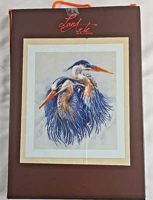 LanArte Bélgica Kit Punto de Cruz Grandes Garzas Azules Nuevo en Caja Foto 1 de 4