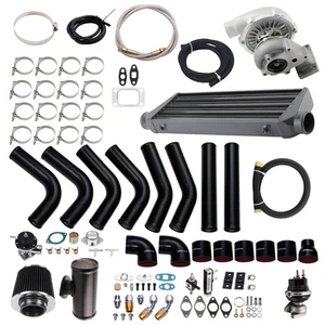 NEW T3/T4 Turbo Kit Wastegate+Intercooler+Piping Kit For BMW E36 E46 325i 328i - Picture 1 of 11
