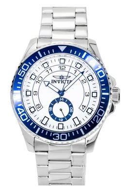 Invicta Pro Diver Casual Stainless Steel White Dial Quartz 47124 Mens Watch - Bild 1 von 4