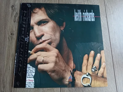 KEITH RICHARDS - TALK IS CHEAP LP 1988 OBI INSERT JAPAN VIRGIN NEAR MINT - Image 1 of 4