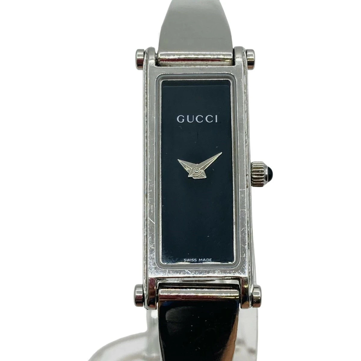 GUCCI グッチ 1500L 良品 レディース 時計 シルバー 稼働品 1 GUCCI グッチ 1500L シルバー文字盤 SS ステンレス バングル
