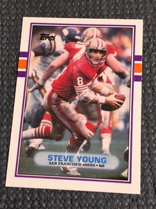 1989 Topps Steve Young #24T - NM - Sharp Corners No Creases - Bild 1 von 2