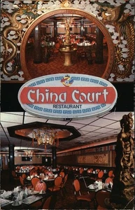 Kanada Yarmouth, NS China Court Restaurant Schermer Foto Chrom Vintage Postkarte - Bild 1 von 2
