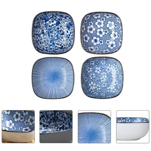 4 Pcs Gewürzstich -Snack -Gericht Keramikschale Vorspeisen-Servierplatte - Bild 1 von 12