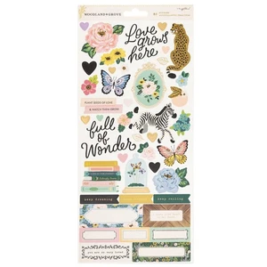 Maggie Holmes Woodland Grove Cardstock Stickers-6"X12" - 3 Pack - Picture 1 of 1