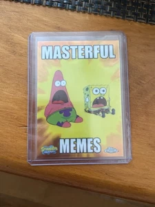 2025 Topps Chrome SpongeBob Masterful Memes Surprised Spongebob, And Patrick M-7 - Bild 1 von 2