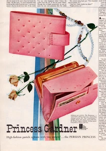 1955 The Persian Princess Clutch Coin Purse Vtg Print Ad Pink Jeweled - Picture 1 of 3